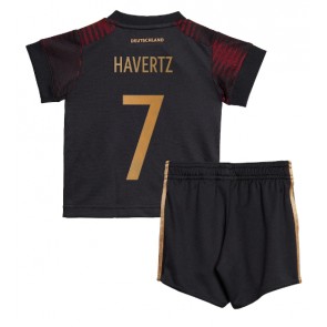 Njemačka Kai Havertz #7 Gostujuci Dres za Dječji SP 2022 Kratak Rukavima (+ kratke hlače)